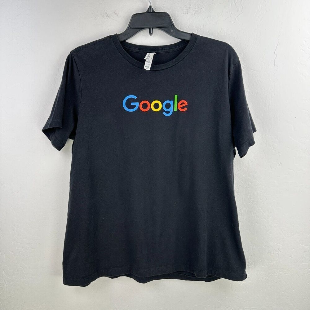 Google Tshirt Womens XL Black Stockholder Company‎ Employee Internet Dot Com